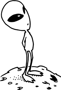Alien Looking Up