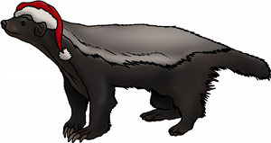 Christmas Honey Badger