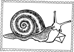 Postage Stamp Snail