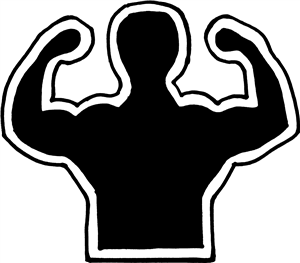 Strong Man Silhouette