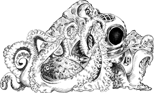 Octopus & Diving Helmet