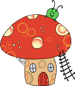 Toadstool With Caterpillar