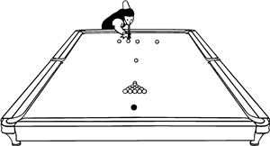 Man Playing Snooker