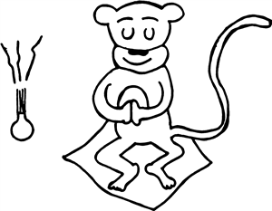Meditating Monkey