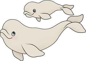 Beluga Whale Family