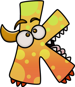 Letter K Monster