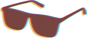 Pop Art Sunglasses Illustration 