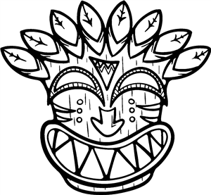 Smiling Tiki Mask