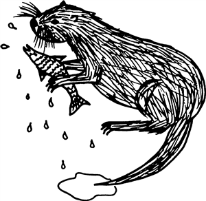 Otter With Fish