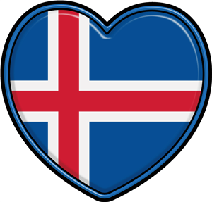 Iceland Flag Heart