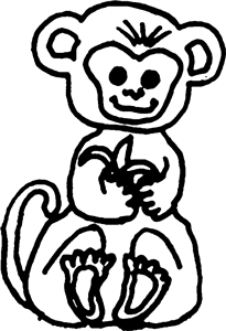 Monkey With Banana